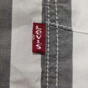 Chemise Levi's à Rayures Grises et Blanches Manches Longues Taille L
