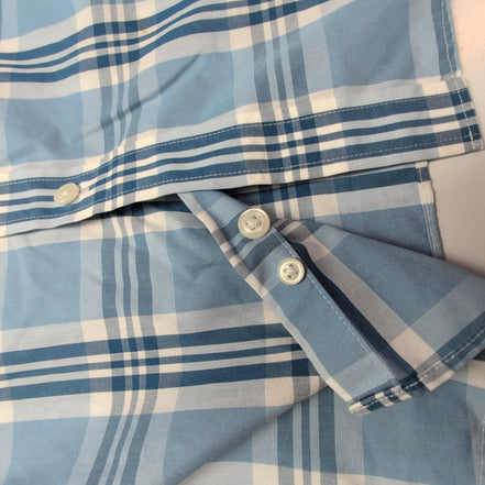 Chemise L.L Bean bleue à carreaux taille L #124e