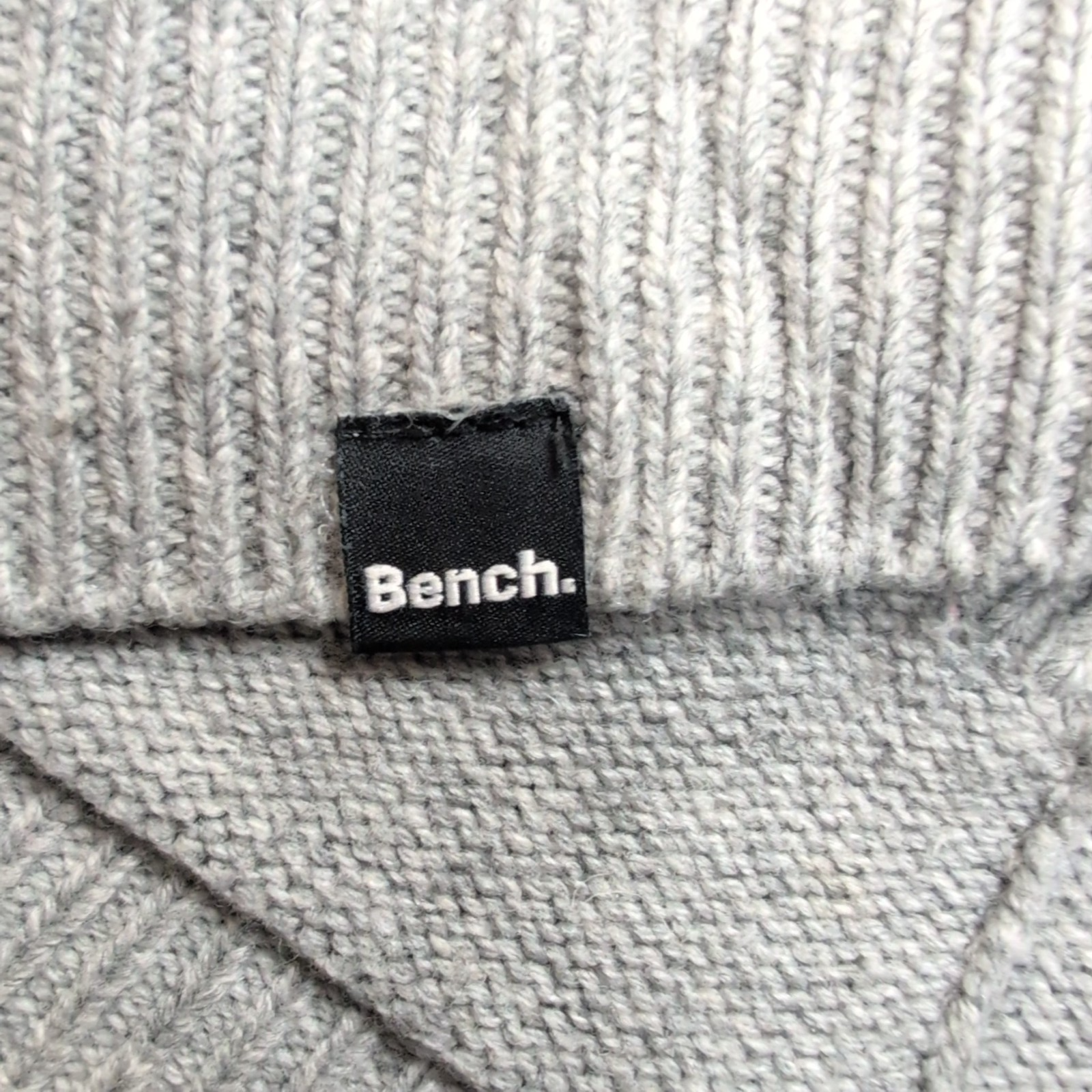 Gilet à capuche Bench gris maille Unisexe Taille L