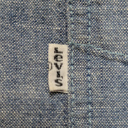 Chemise LEVI'S Bleu Effet Jean Denim Manches Longues - Taille M