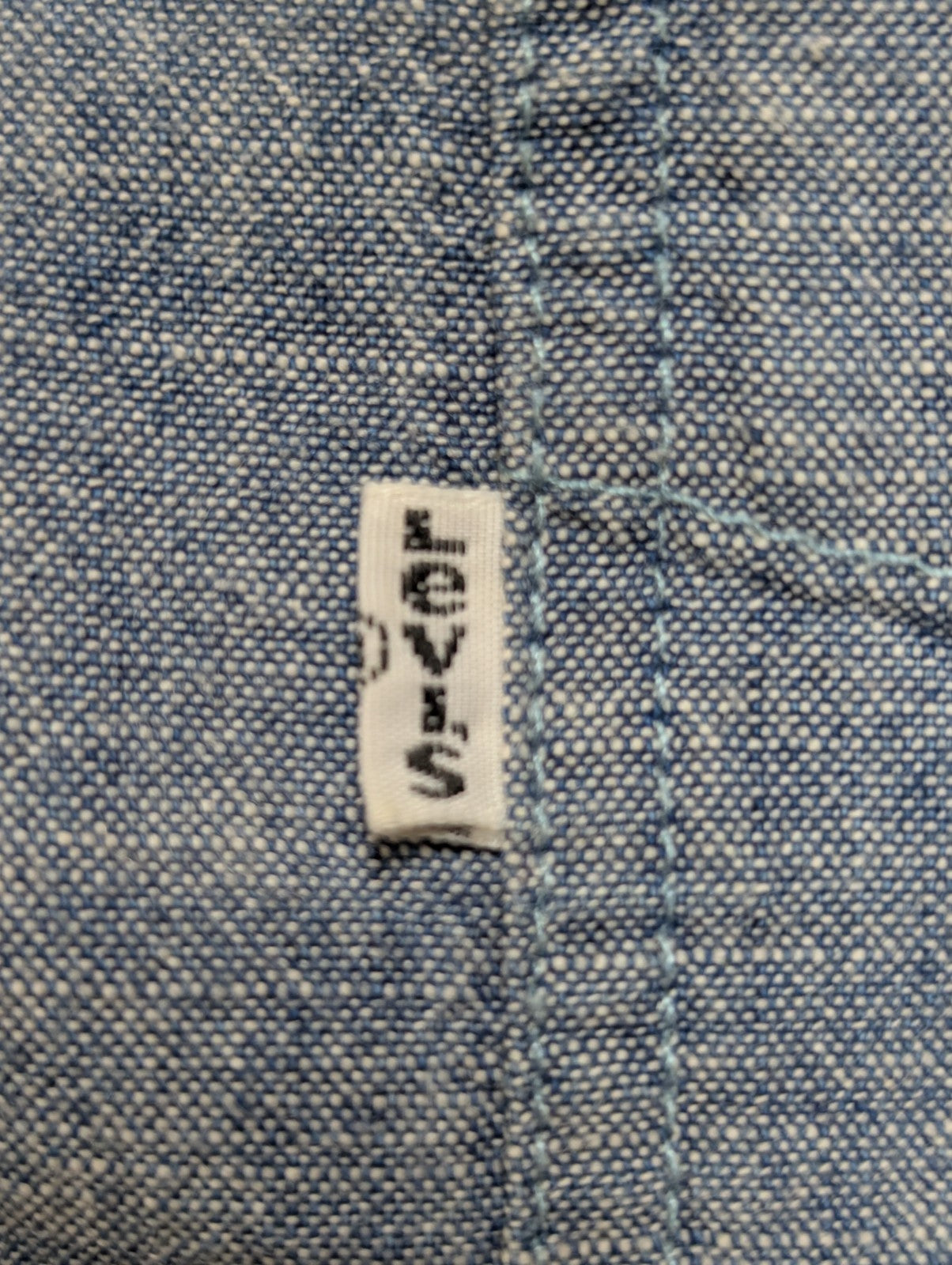 Chemise LEVI'S Bleu Effet Jean Denim Manches Longues - Taille M