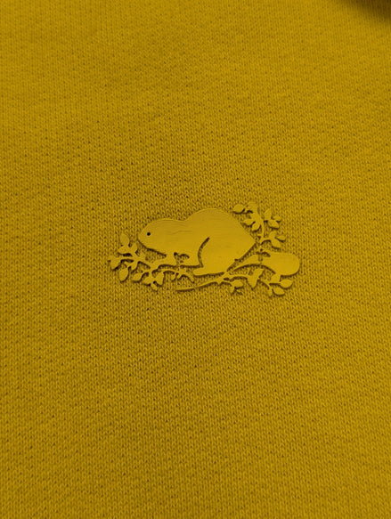 Sweat à capuche Roots Jaune et Gris Logo Poitrine Taille S