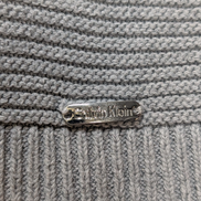 Pull Calvin Klein Col Rond Gris Clair Manches 3/4 Ficelées - Taille M