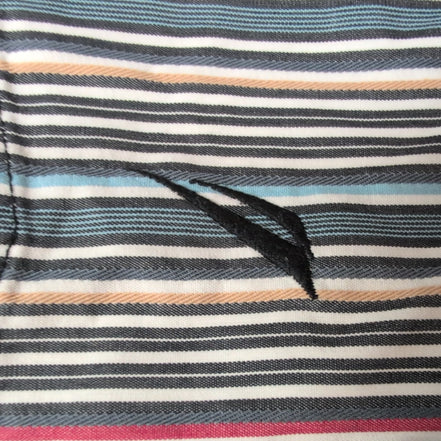 Chemise Nautica M multicolore à rayures coton manches courtes