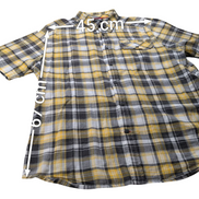 Chemise manches courtes The North face TNF jaune à carreaux taille XL #ch32