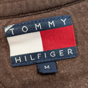 Pull Tommy Hilfiger Marron Texturé Gaufré & Côtelé - Taille L (M)