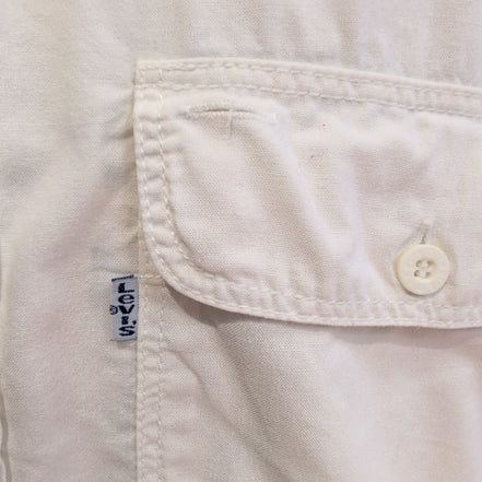 Chemise Levi's Vintage Blanche 100% Coton Coupe Ample Taille L