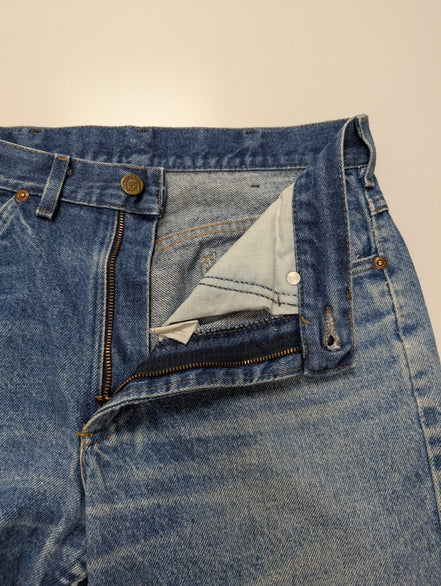 Jean Lee Vintage Regular Fit W29 L30 Bleu Denim Patiné Classic Straight