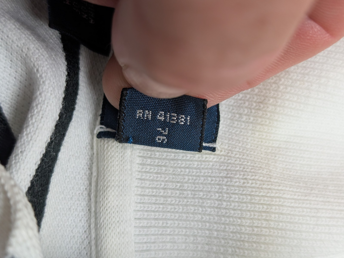 Polo manches courtes Polo Ralph Lauren rayures noir blanc coton XL