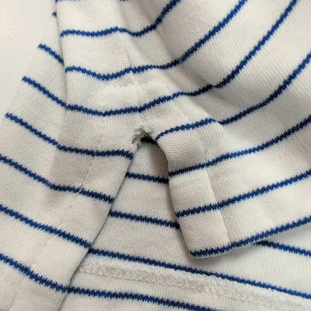 Polo Ralph Lauren Homme L Blanc Rayures Bleues Logo Blanc Polo Manches Courtes