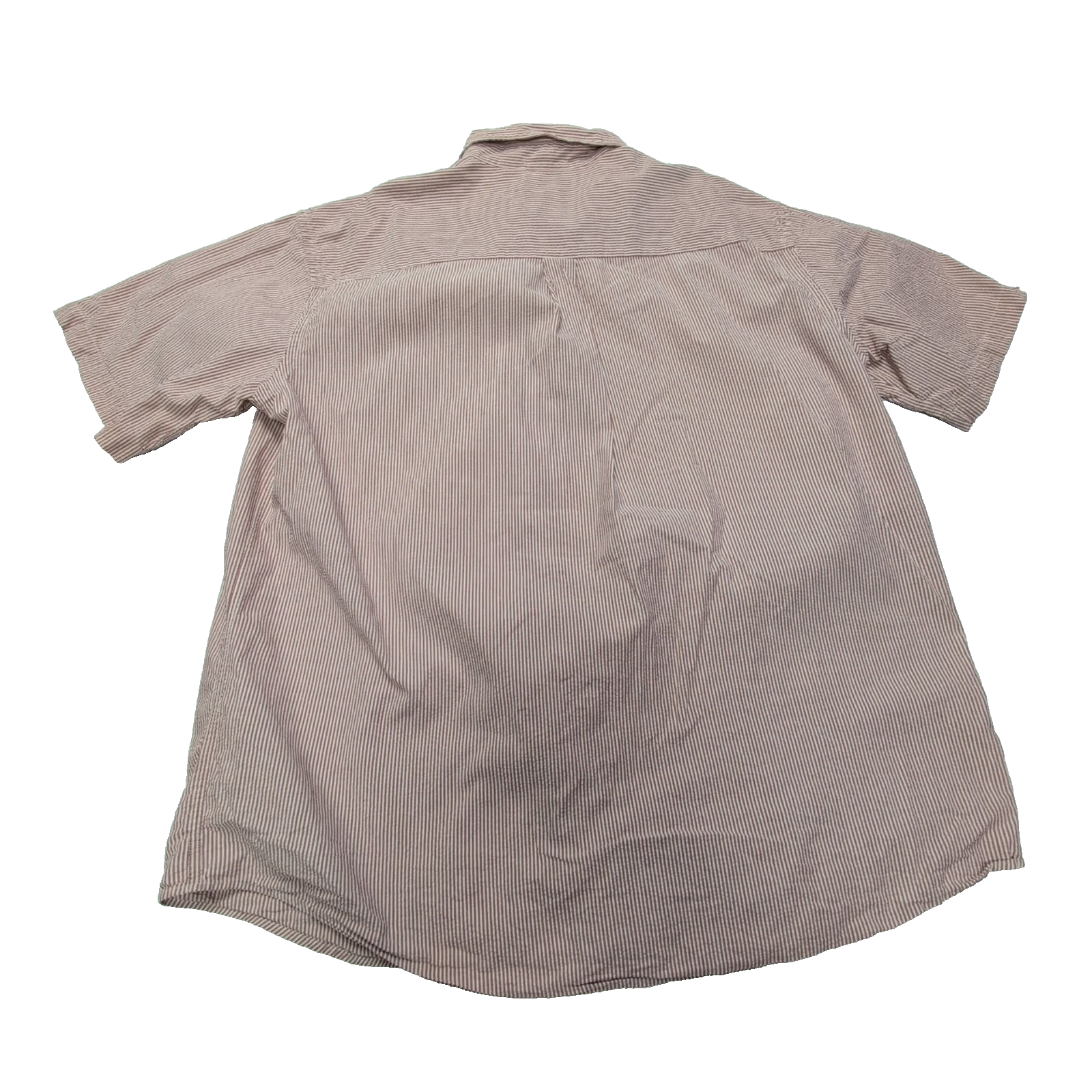 Chemise L.L. Bean à rayures rouges manches courtes taille XL #115e