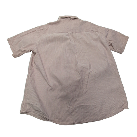 Chemise L.L. Bean à rayures rouges manches courtes taille XL #115e