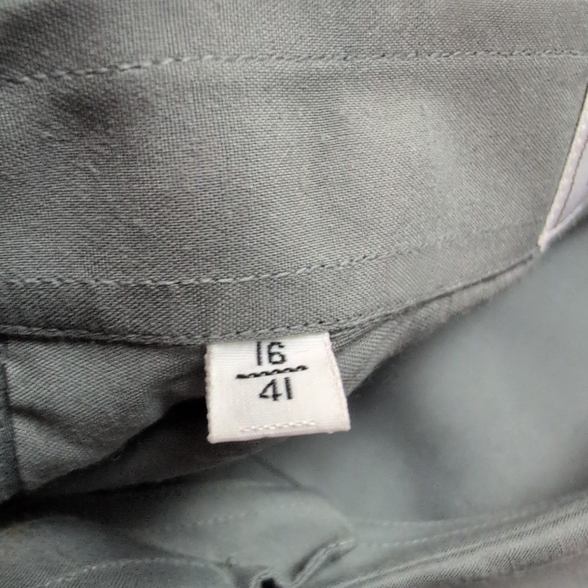 Chemise Ingram Made in Italy L Gris 100% Viscose Neuve Sans Étiquette