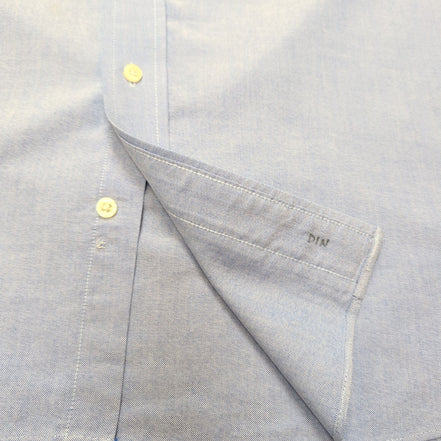 Chemise Chaps bleu clair coton Oxford manches longues 1 poche L XL