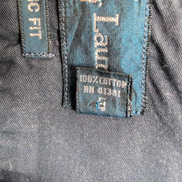 Chemise Ralph Lauren L Bleu Marine Classic Fit Logo Rouge Button Down Shirt