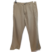 Pantalon Banana Republic Lin Coton Beige Chino Taille W34 L32