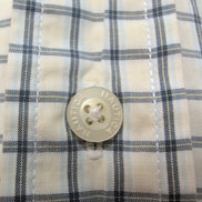 Chemise Nautica Petits Carreaux Bleu et Blanc Taille L 100% Coton Manches courte