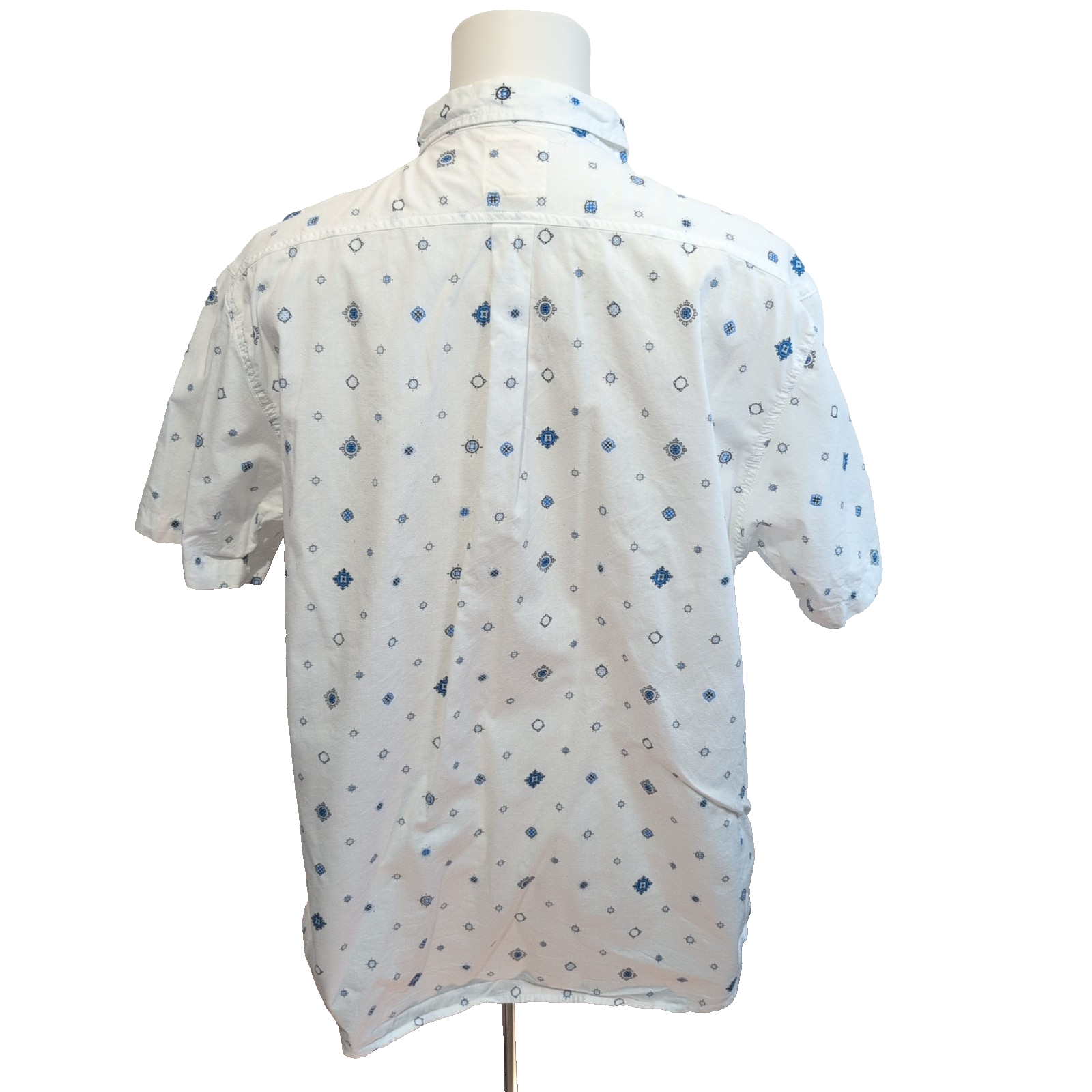 Levi's Chemise Manches Courtes Blanche Motif Marin 100% Coton Homme XXL
