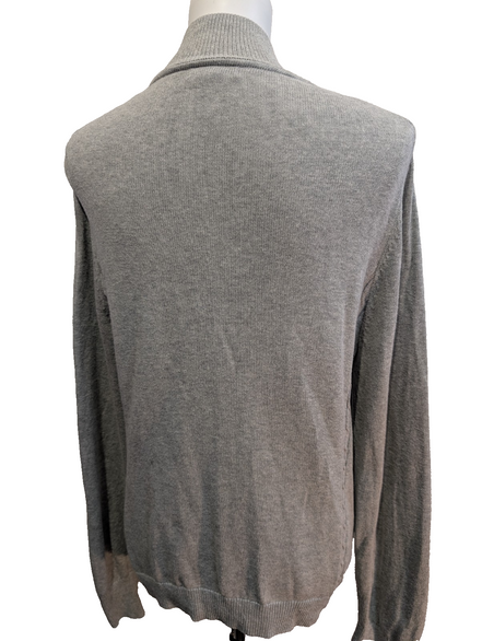 Gilet Zippé Tommy Hilfiger Femme Gris avec Écusson Brodé - Taille 2XL
