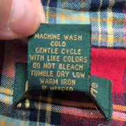 Chemise Cambridge Classics Lin Rayonne Rouge Carreaux Manches Longues Taille XL