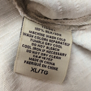 Chemise hawaïenne Jamaica Jaxx XL beige palmiers gaufrée 100% soie manches court