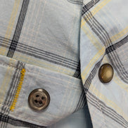 Chemise manches courtes Nautica bleu ciel à carreaux taille XL #135msch