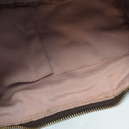 Sac Coach Signature Bandoulière Toile Marron Cuir Noir