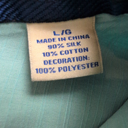 Chemise Hawaïenne Tommy Bahama LG 90% Soie Vert Pâle Boutons Bois
