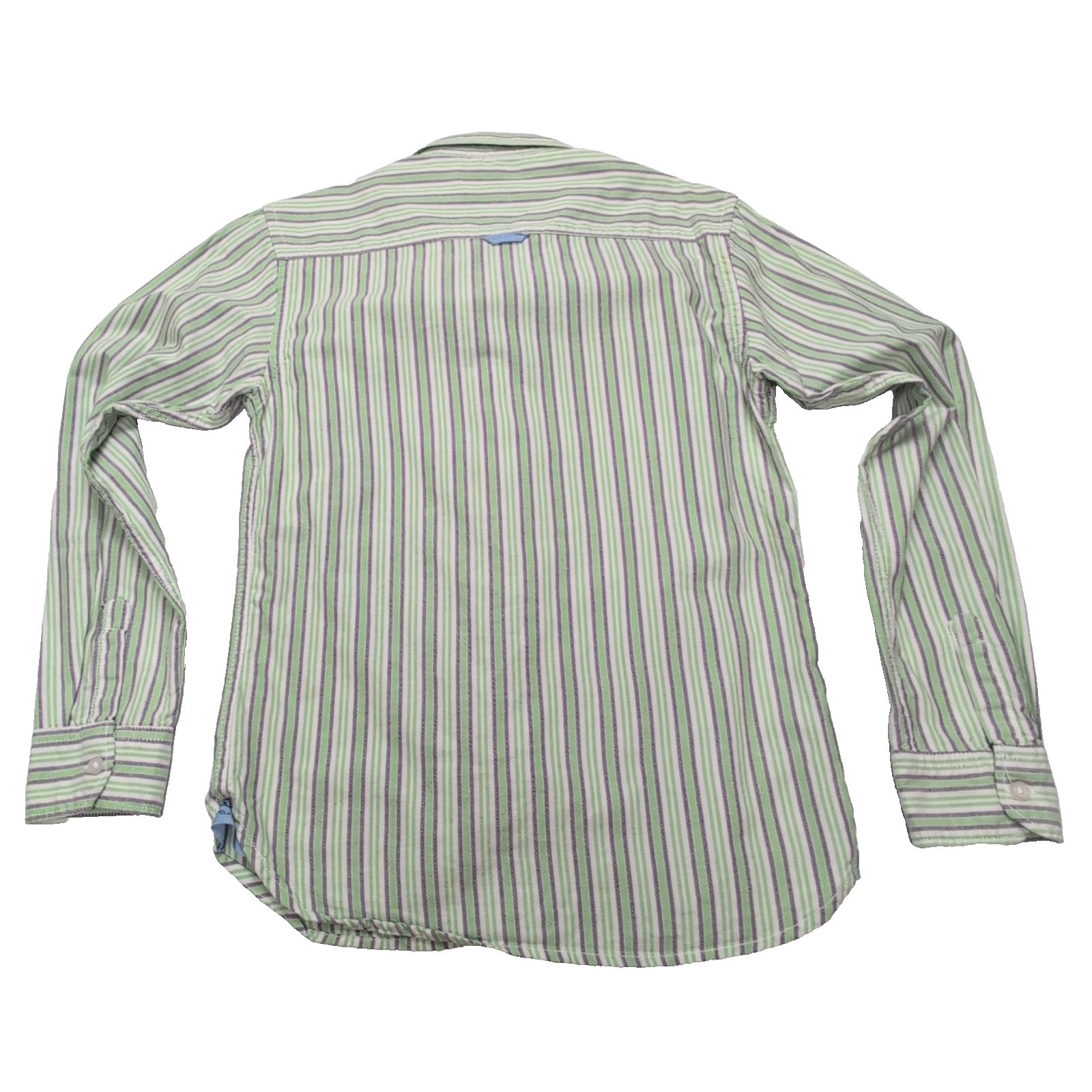 Chemise US POLO ASSN à Rayures Vertes avec Poches Manches Longues - Taille L Enf