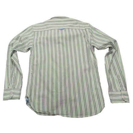 Chemise US POLO ASSN à Rayures Vertes avec Poches Manches Longues - Taille L Enf