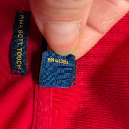 Polo Ralph Lauren Homme M Rouge Logo Marron Polo Manches Courtes