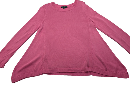 Pull Ralph Lauren (Lauren) Femme M Col Rond Rose Satiné Coupe Évasée 🏷️