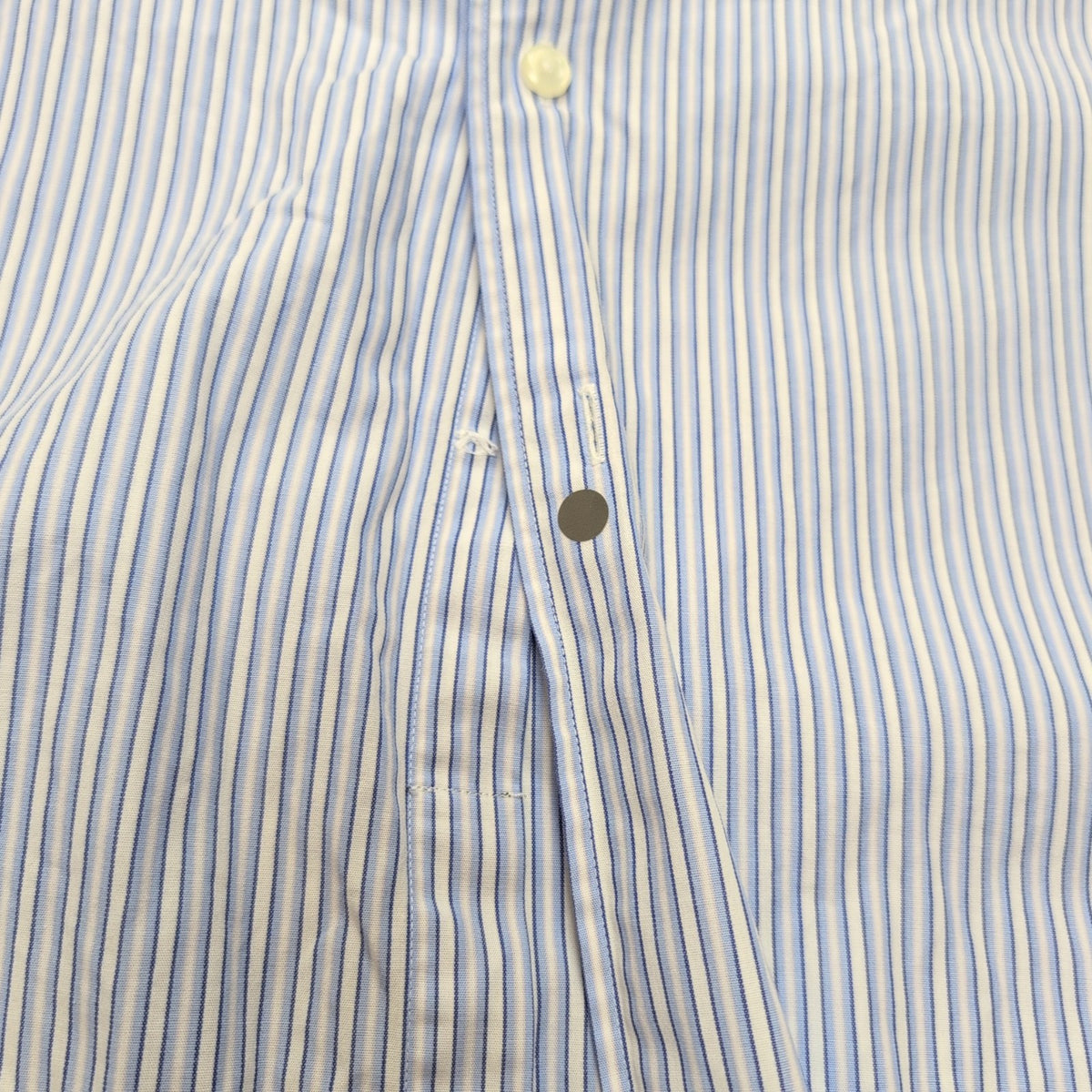 Chemise Nautica Taille XL/XXL Rayures Bleues Poignets Mousquetaires Coton