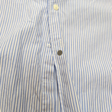 Chemise Nautica Taille XL/XXL Rayures Bleues Poignets Mousquetaires Coton